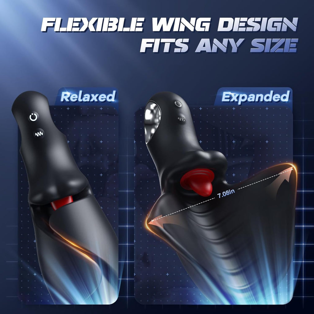 LumiTongue AI Tongue Vibrator Male Masturbator App Control
