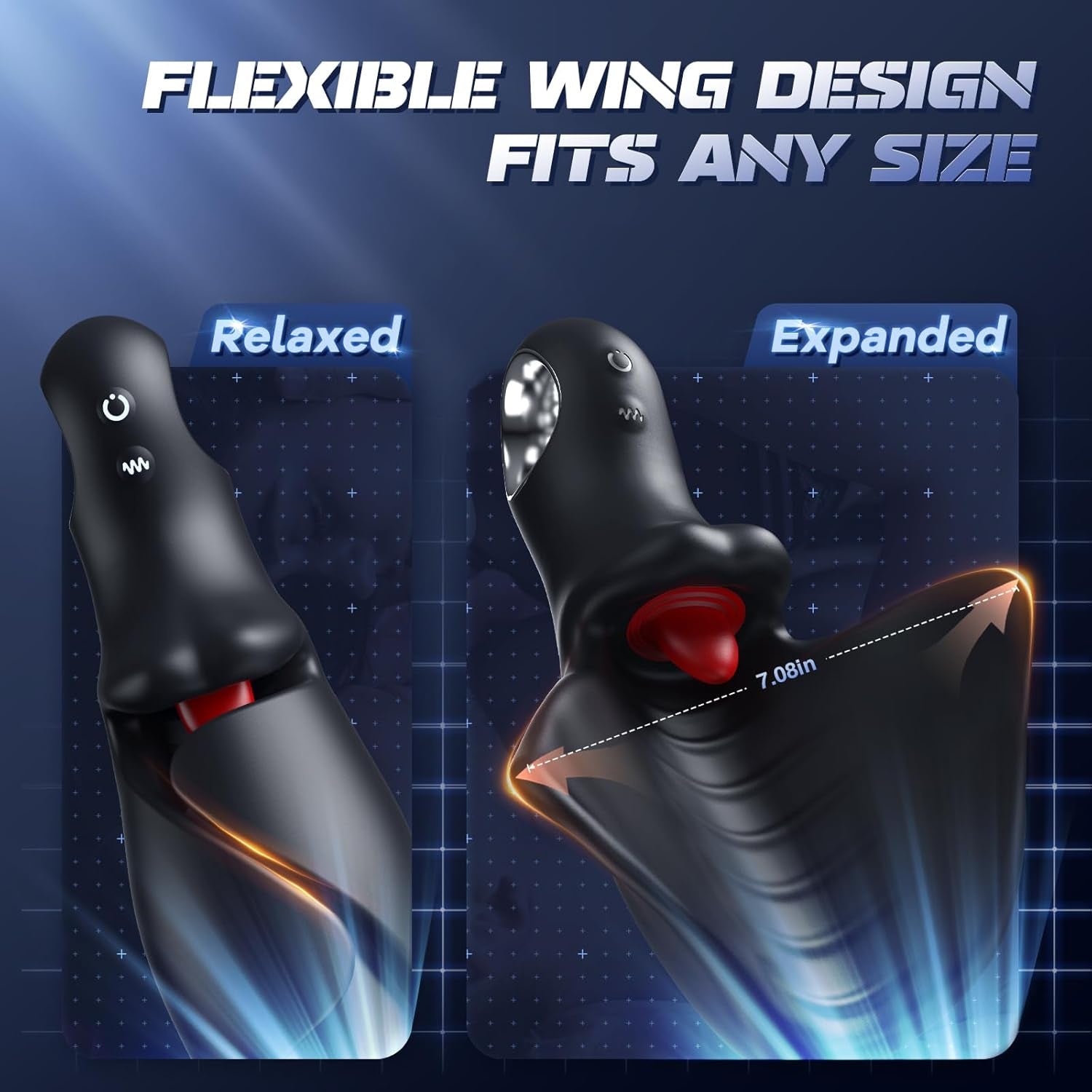 LumiTongue AI Tongue Vibrator Male Masturbator App Control