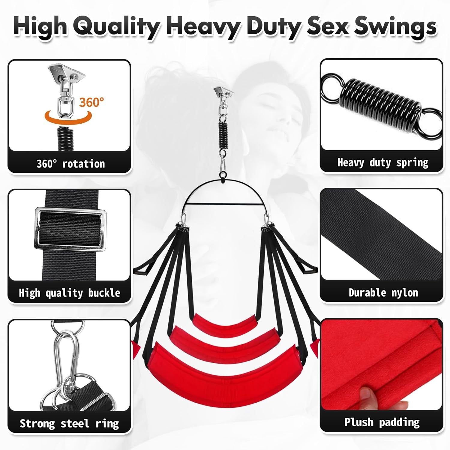 ScarletOrbit 2-in-1 360° Sex Swing