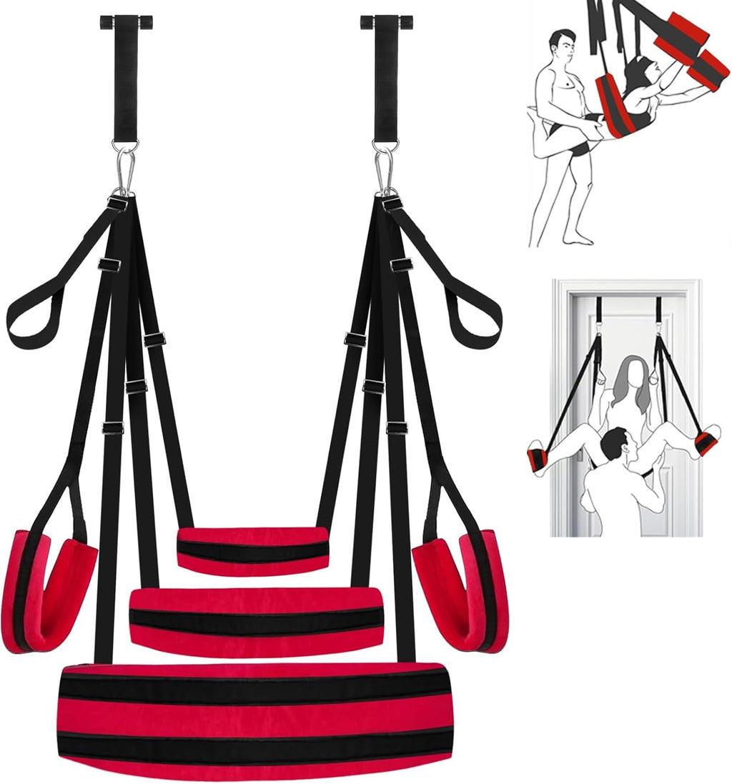 VelvetRise Door Sex Swing 800lb Support Wide Cushions