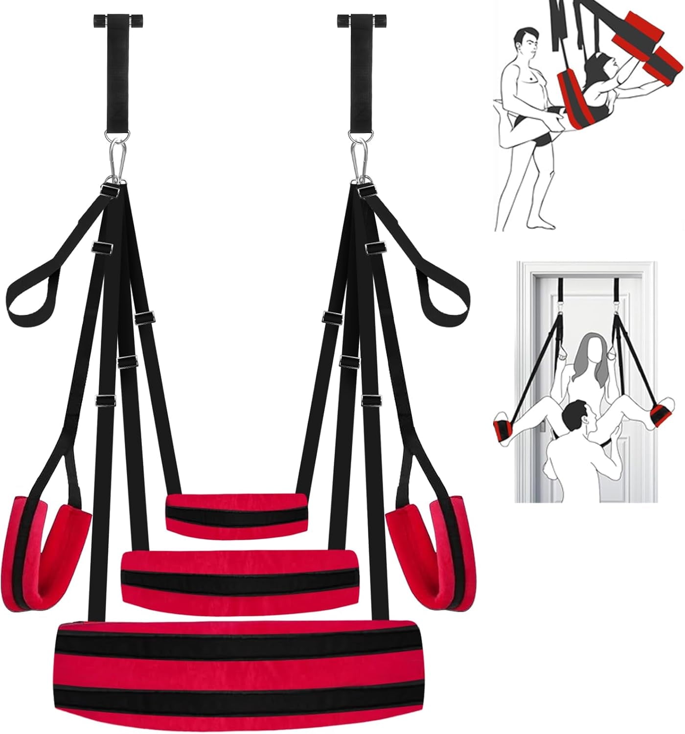 VelvetRise Door Sex Swing 800lb Support Wide Cushions