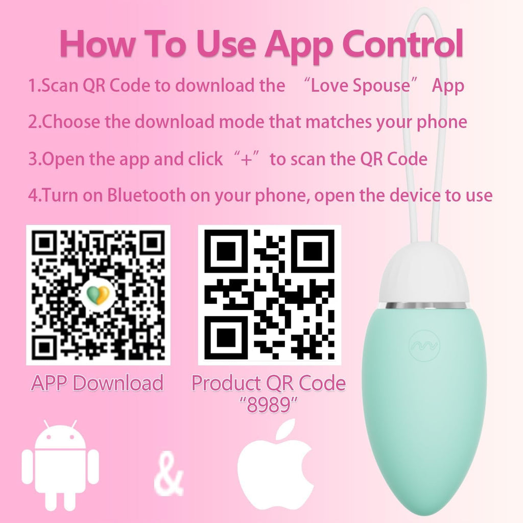 EmeraldSync App Remote Vibrating Egg 10 Modes Waterproof Quiet