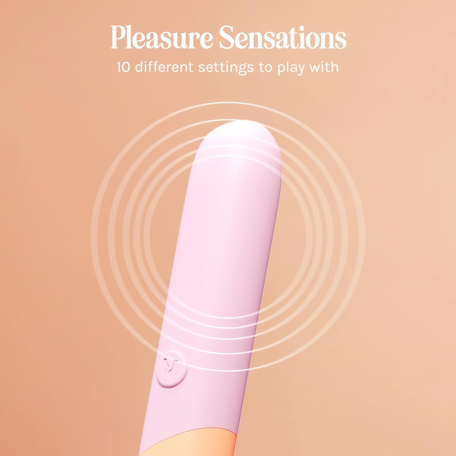 PeachLuxe Mini Bullet Vibrator Waterproof Quiet Rechargeable