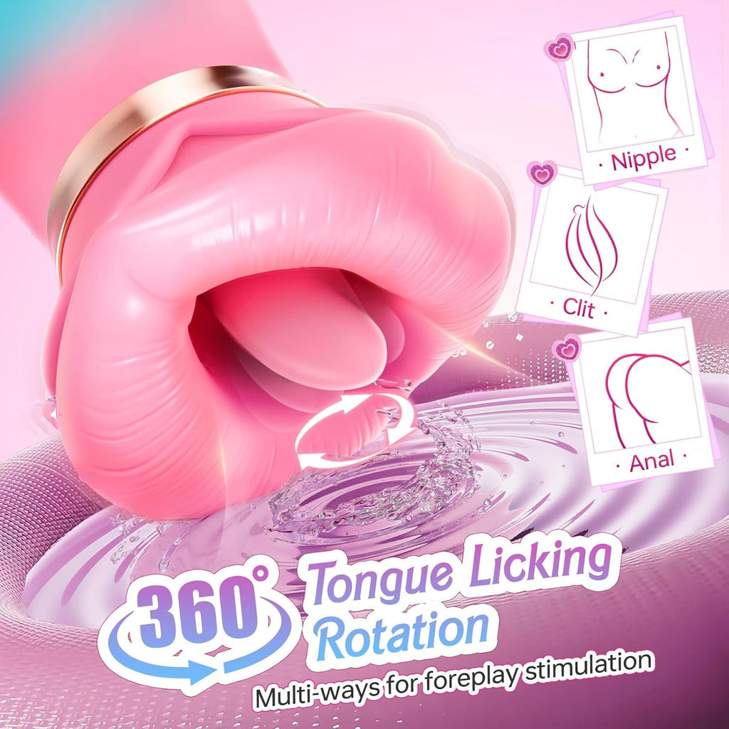 VelouraX AI Mouth Clit Sucker Wand App Waterproof Quiet