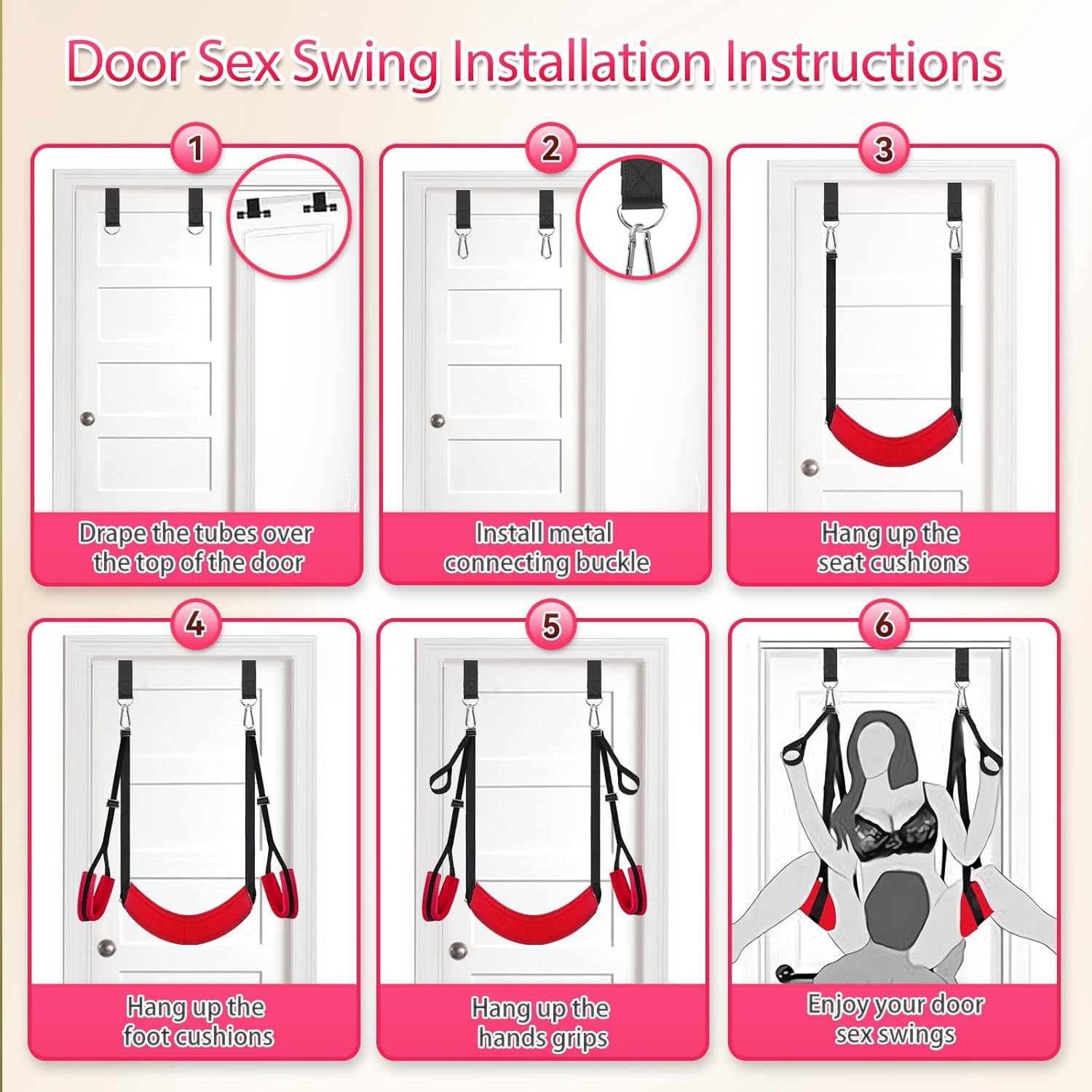 ShadowLift Adjustable BDSM Door Swing for Couples