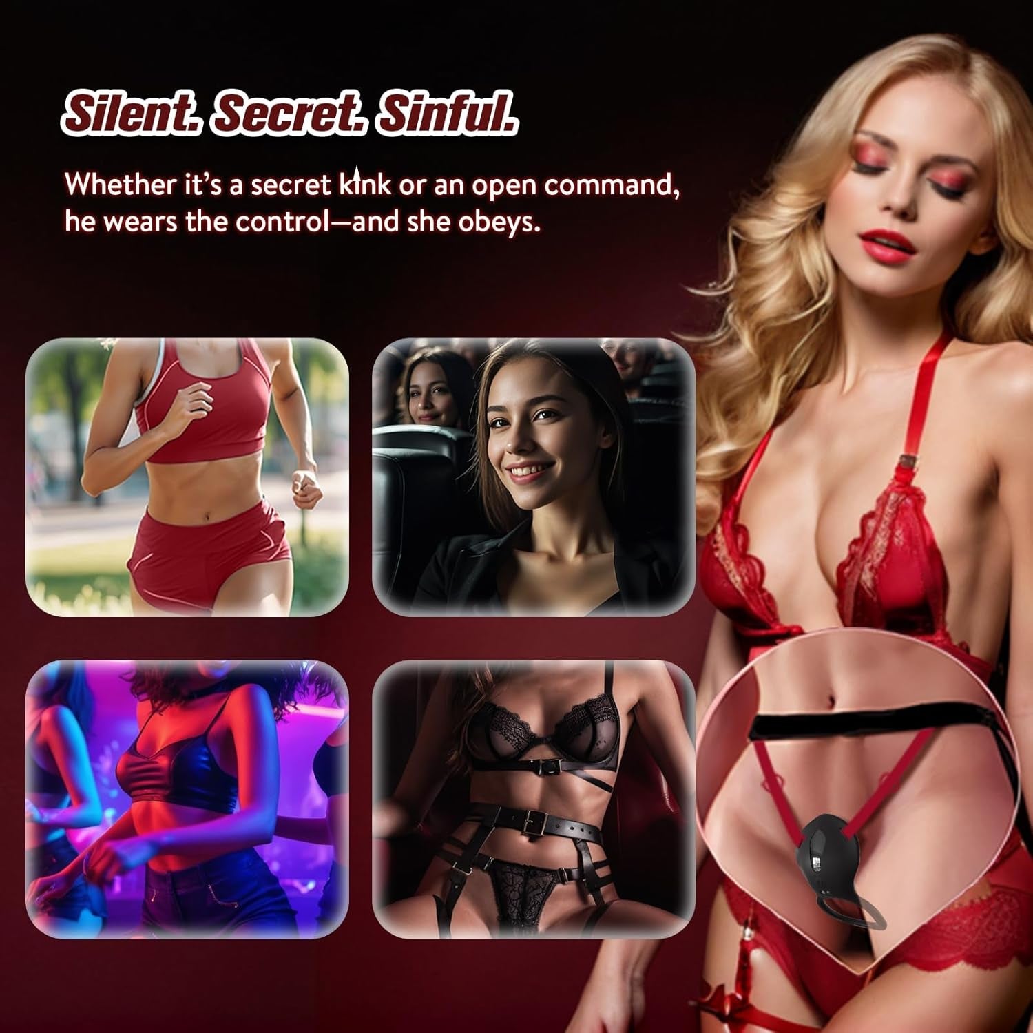 SilentBloom Wearable Clit Vibrator App Remote Quiet Waterproof