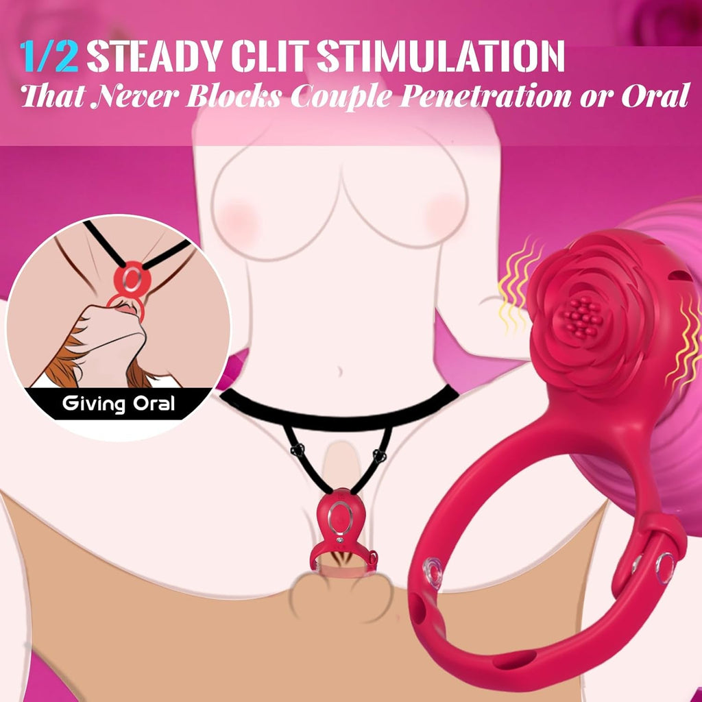 VersaBloom Adjustable Cock Ring Clit Stimulator App Control