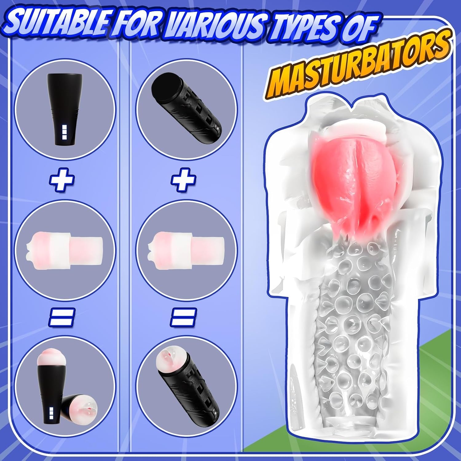 ClearOral Clear Pocket Pussy Sleeve for Penis Pump