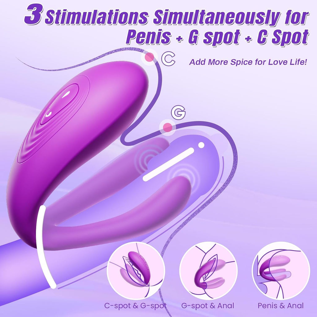 DualPulse Double-Ended Wearable Vibrator 3 Motors