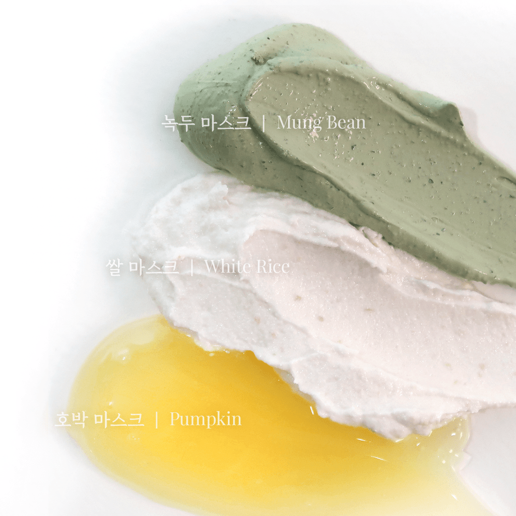 House of Dohwa Wash Off Mask Pack Set (Rice+Pumpkin+Mungbean)