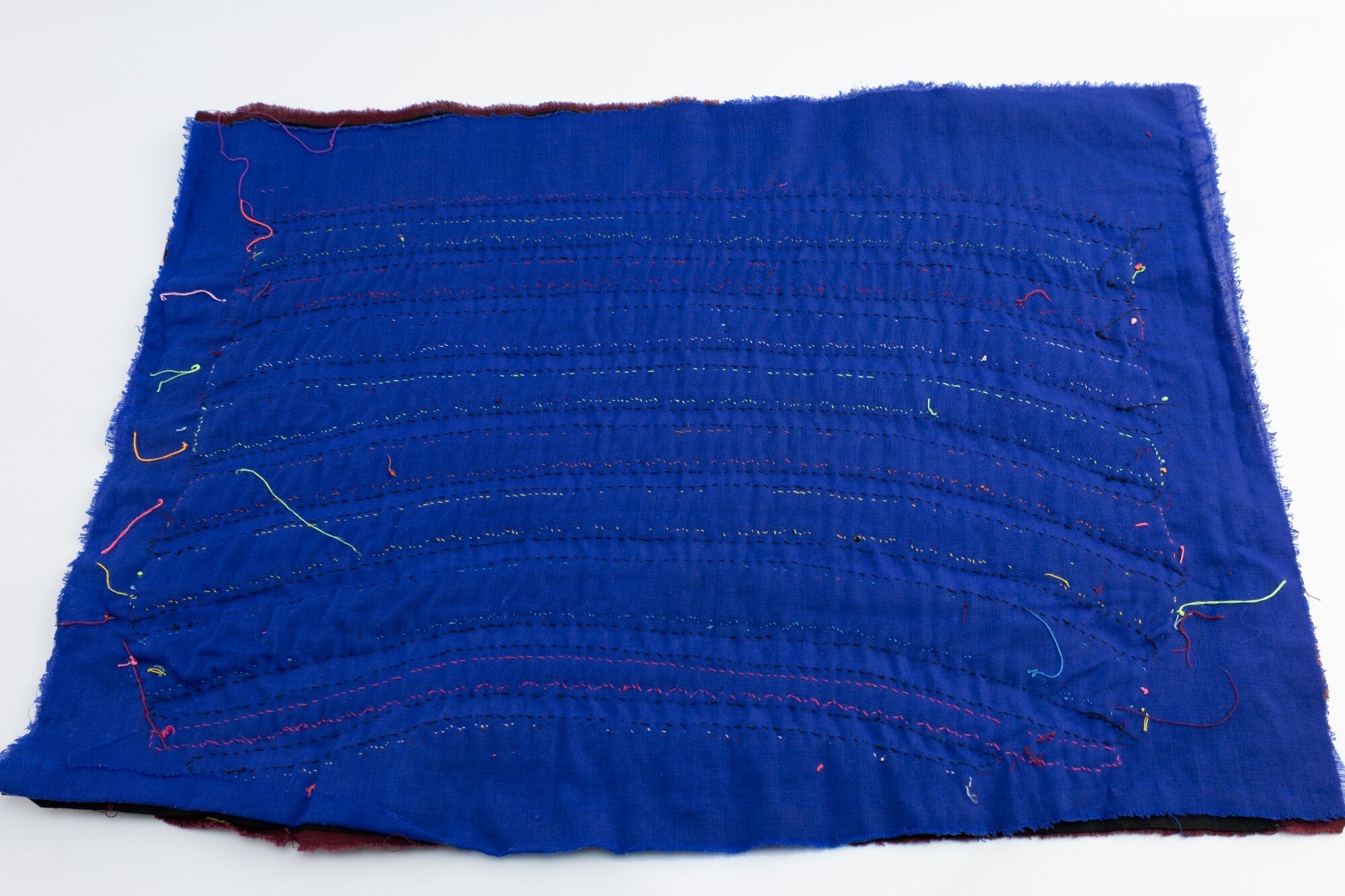 Hand Stitched Rainbow Panama Mola Textile