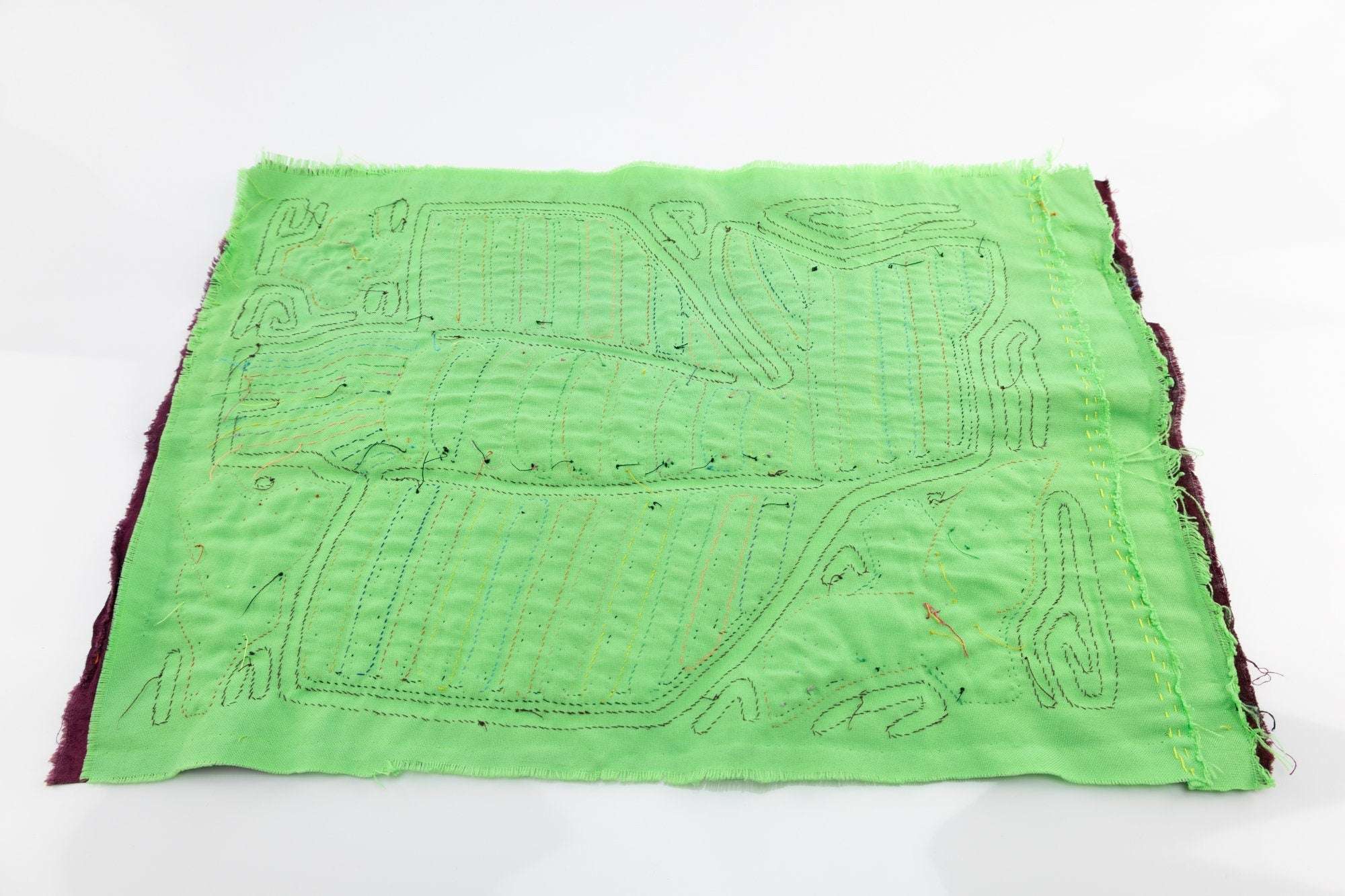 Hand Stitched Panama Flying Fish Mola Textile