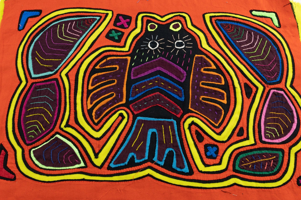 Hand Stitched Panama Mola Fish Textile