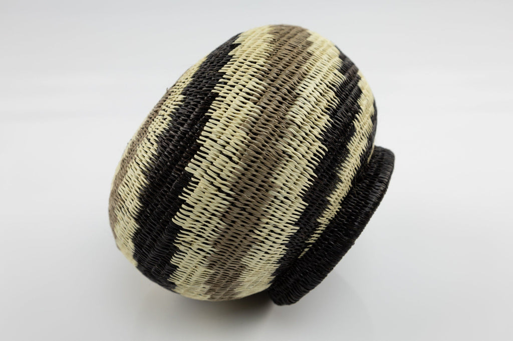 Hand Woven Swirl Design Basket