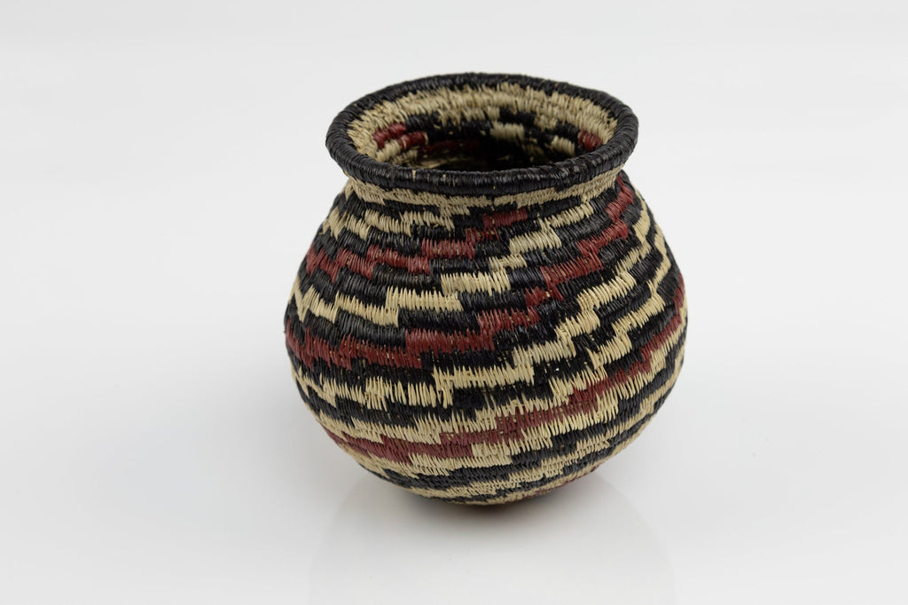 Hand Woven Swirl Design Basket