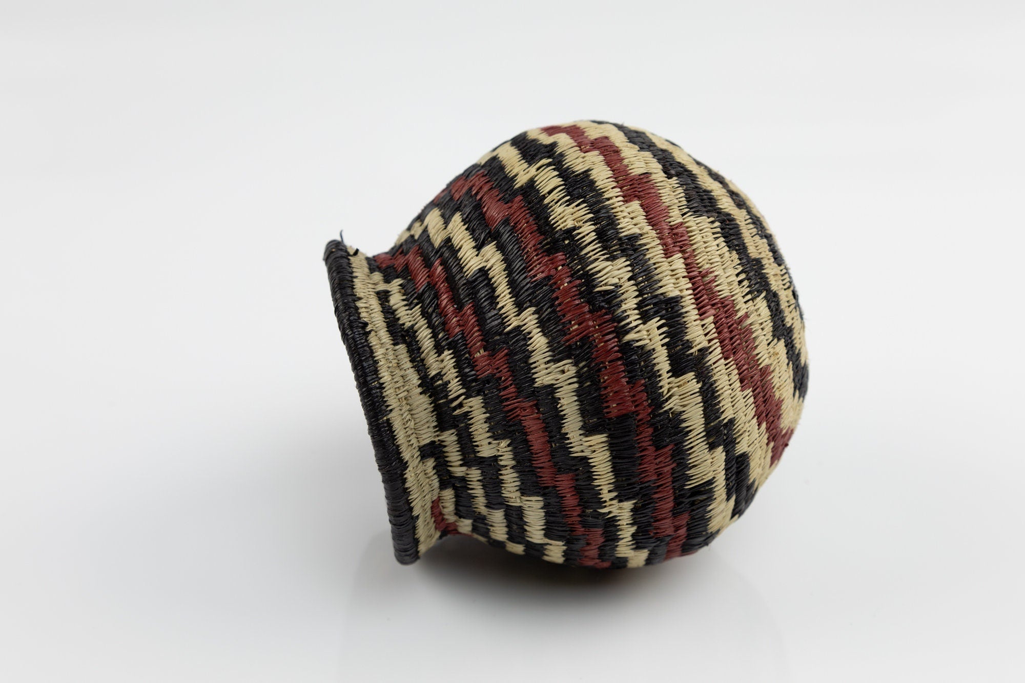 Hand Woven Swirl Design Basket
