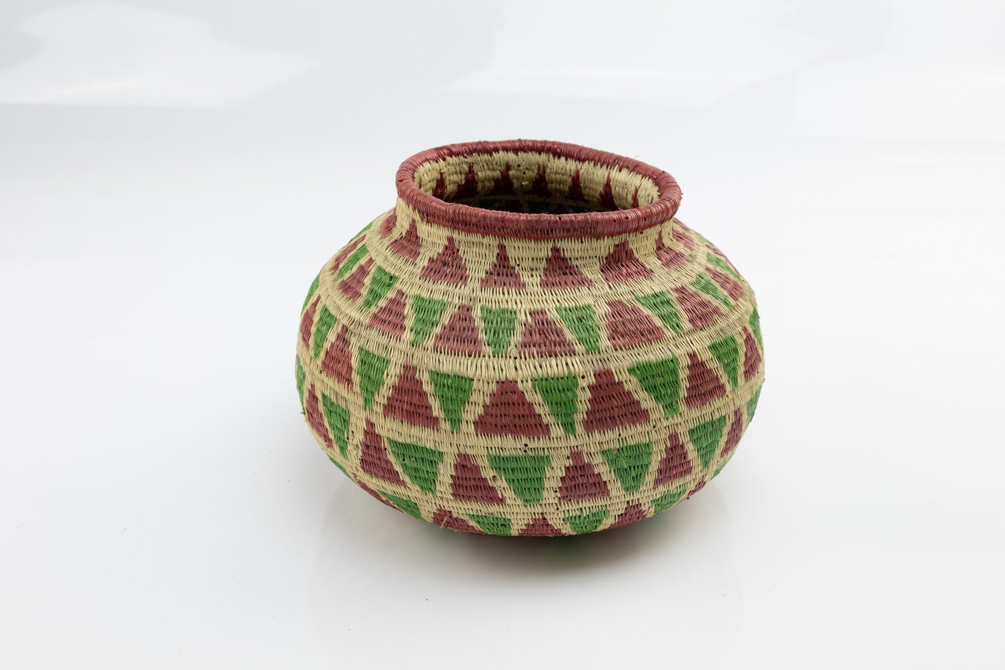 Vintage Hand Woven Basket