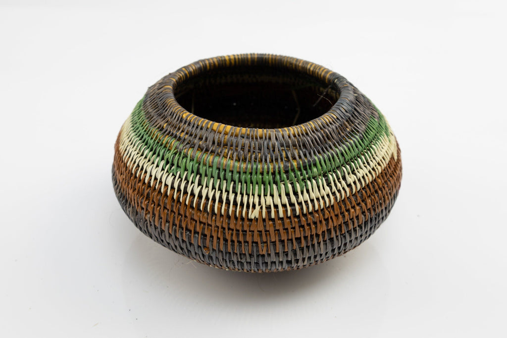 Hand Woven Basket with Top