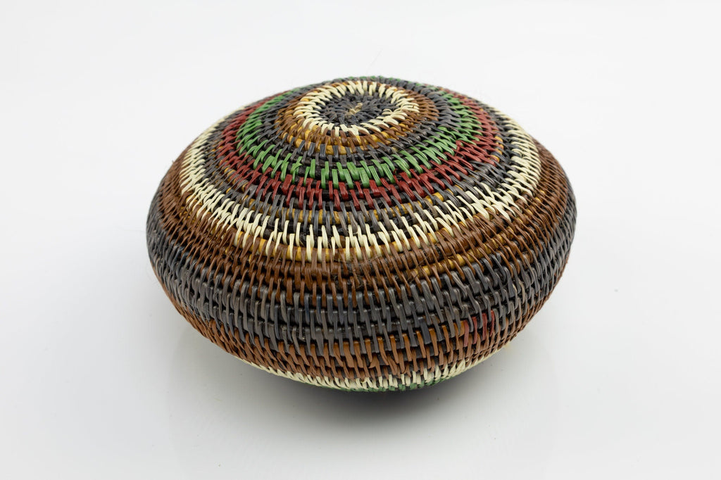 Hand Woven Basket with Top