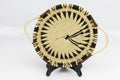 Hand Woven Black And White Plate Basket