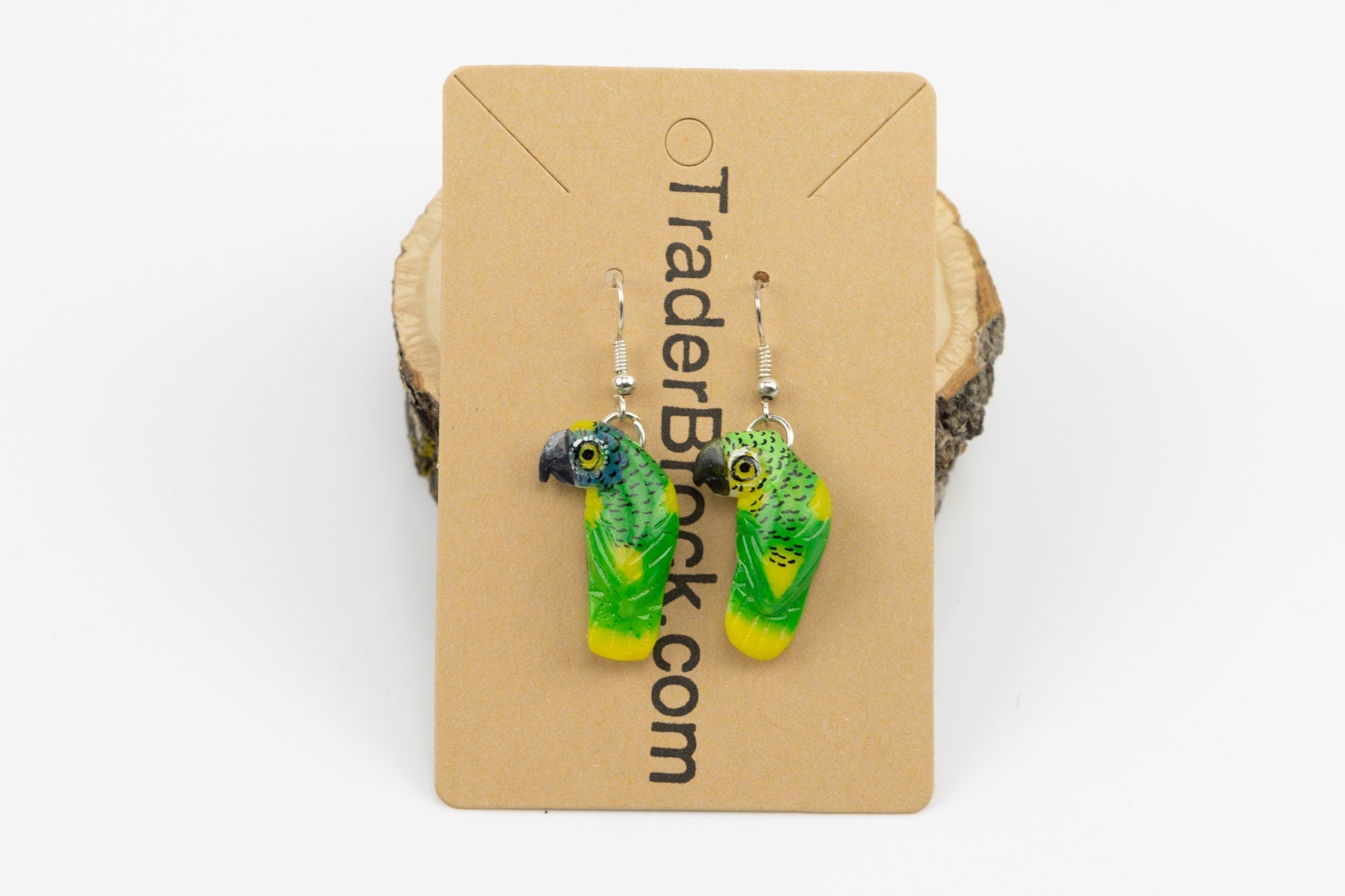 Parrot Tagua Earrings