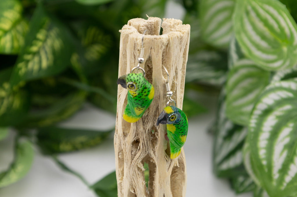 Parrot Tagua Earrings