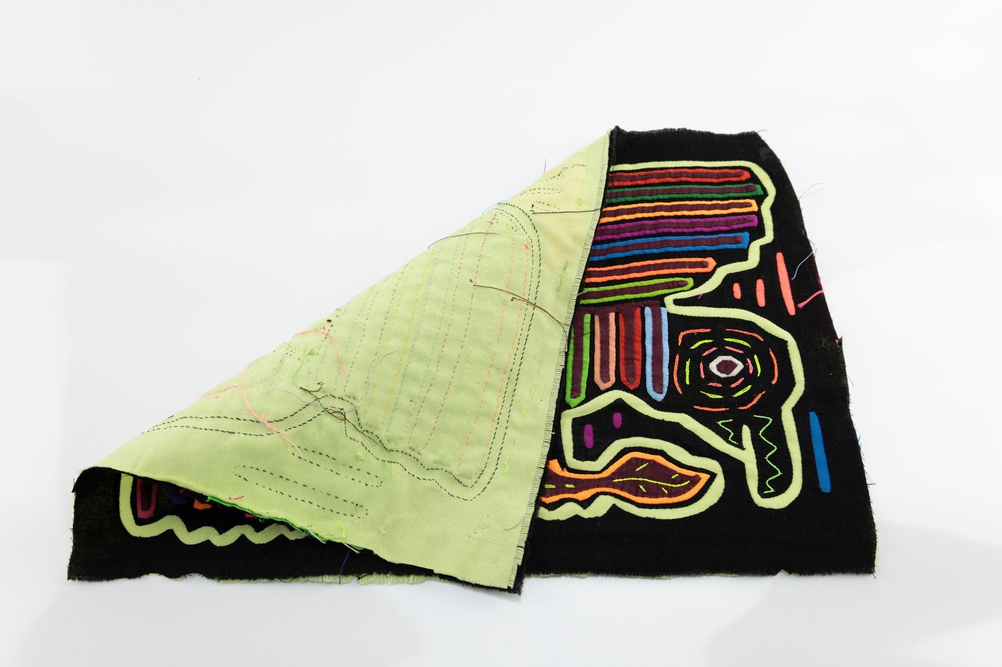 Hand Stitched Panama Peace Dove Mola Textile