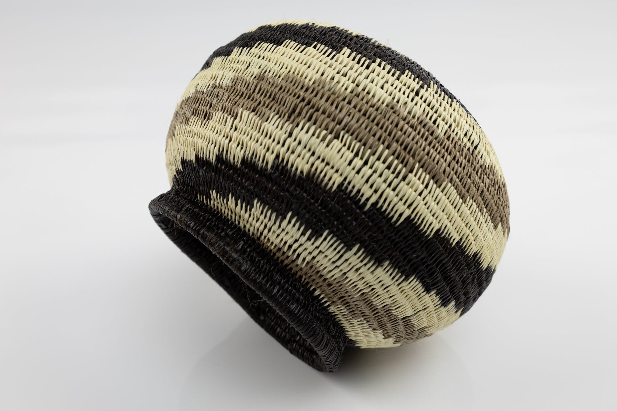 Hand Woven Swirl Design Basket
