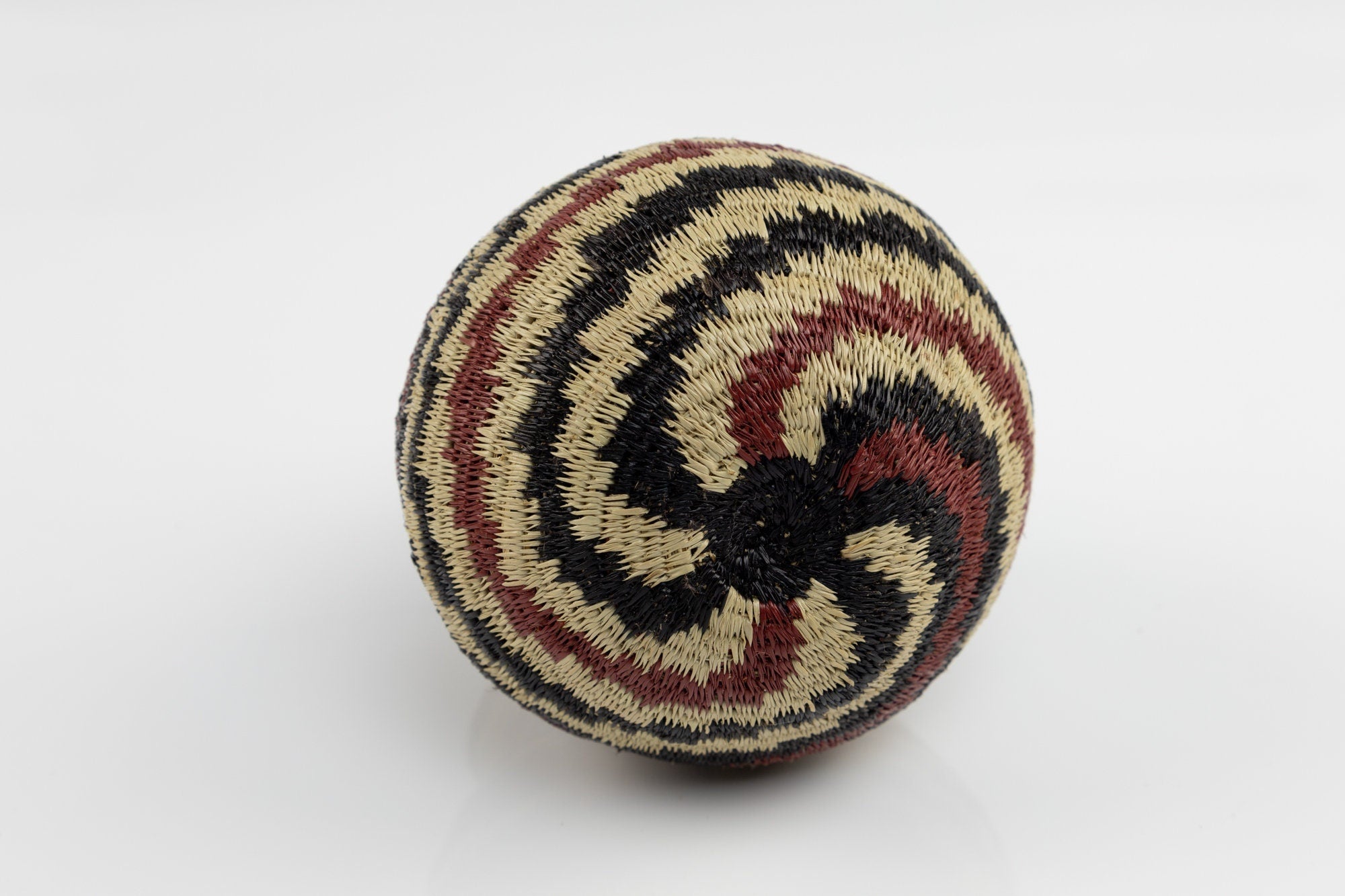 Hand Woven Swirl Design Basket