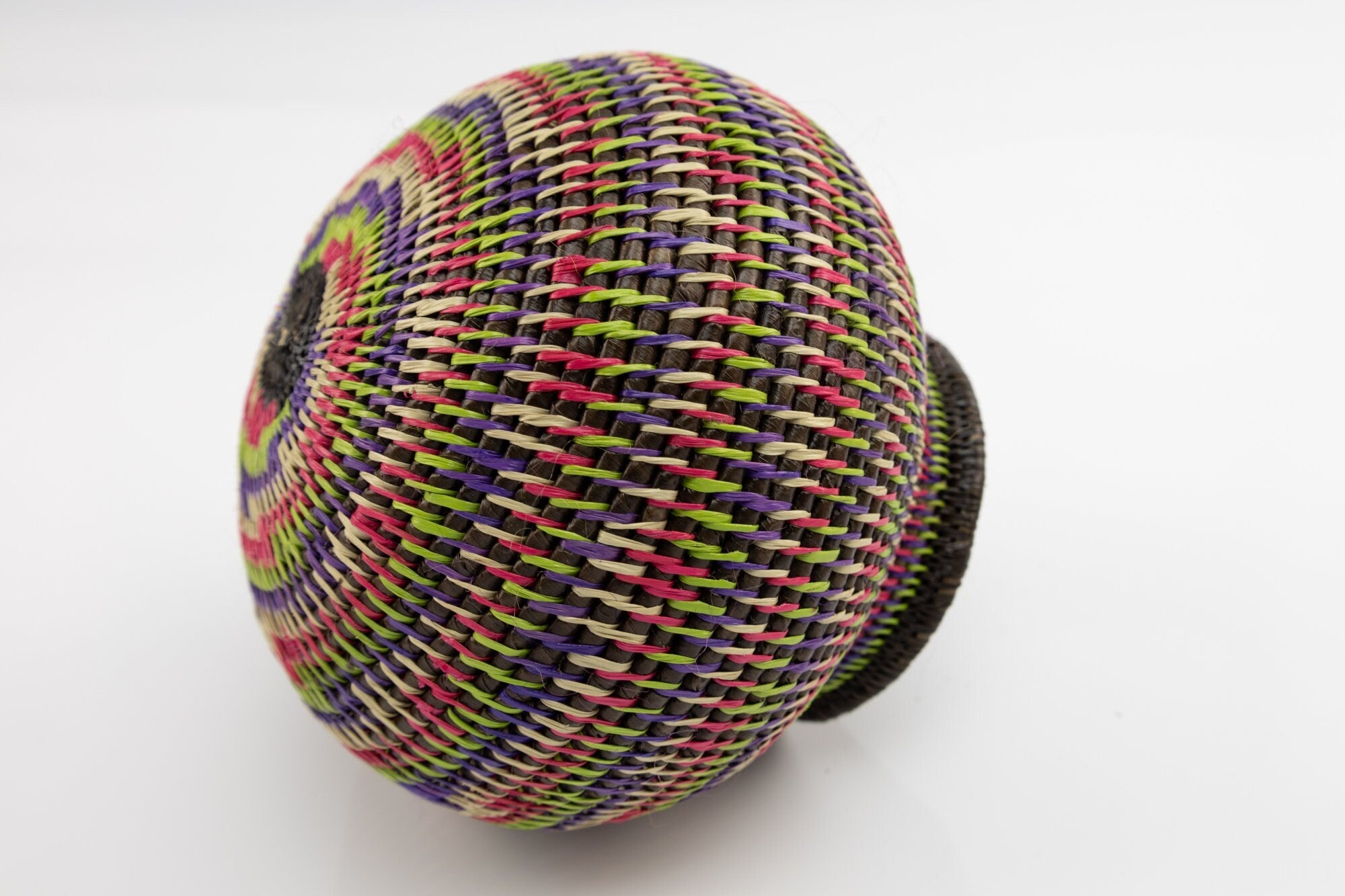 Hand Woven Rainbow Basket