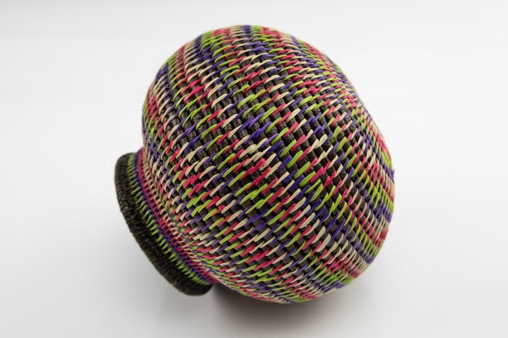 Hand Woven Rainbow Basket