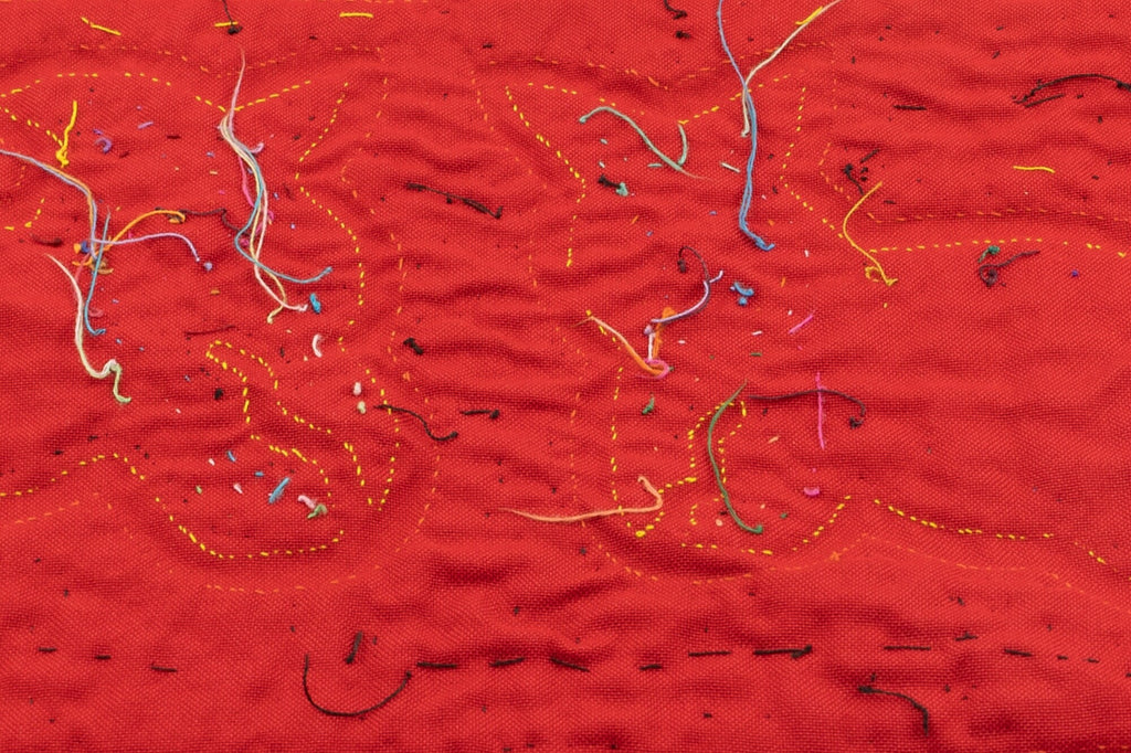 Hand Stitched Puppy Dog Panama Mola Textile