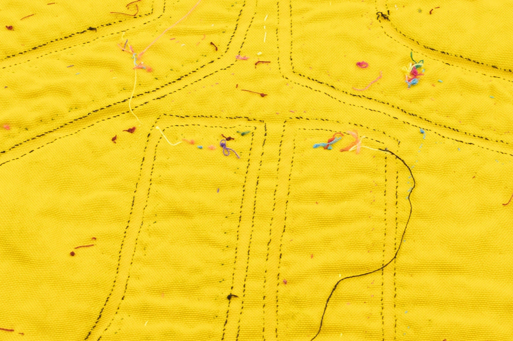 Hand Stitch Dog Face Panama Mola Textile