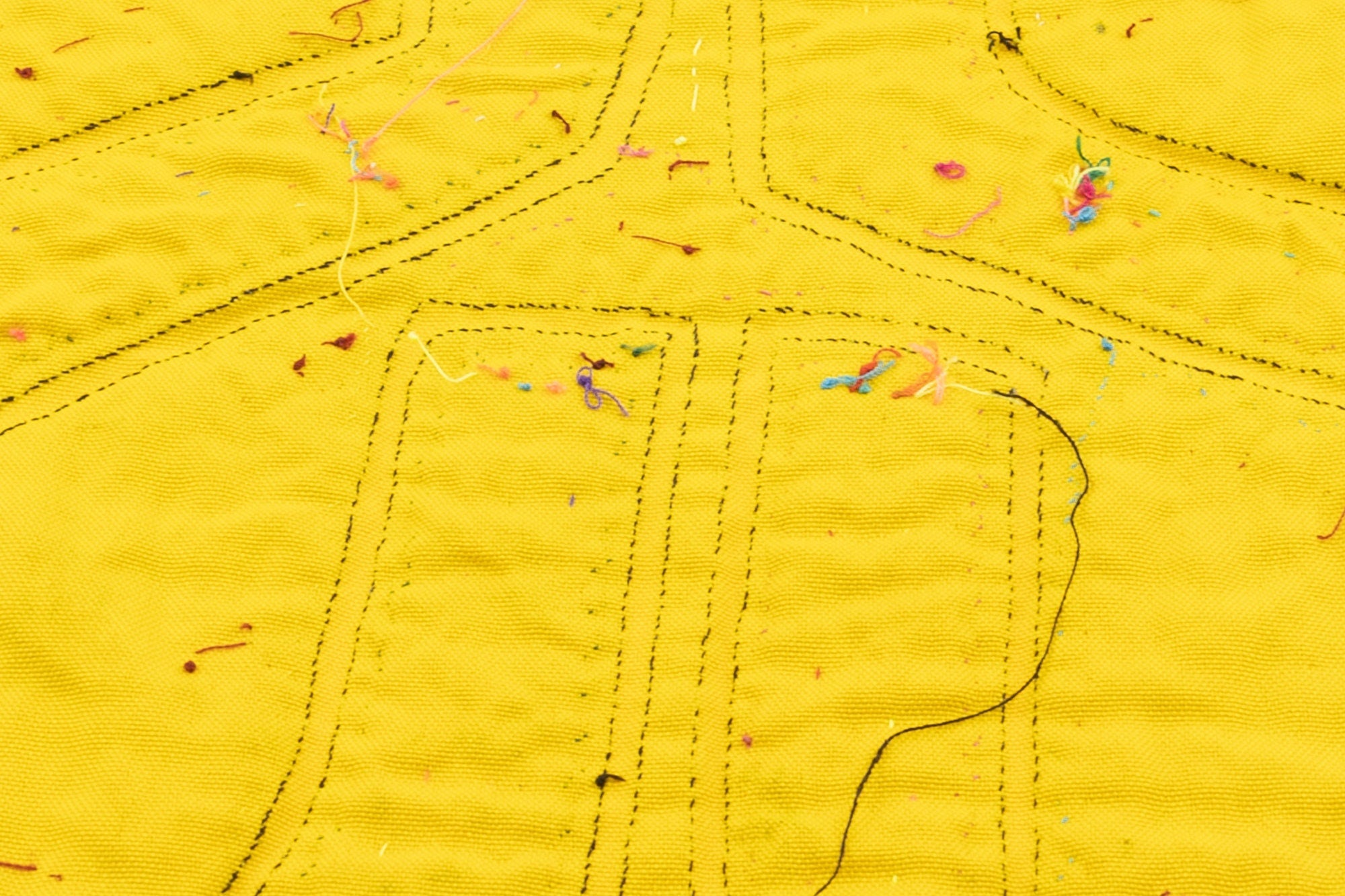 Hand Stitch Dog Face Panama Mola Textile