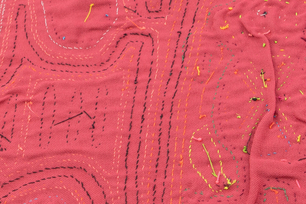 Hand Stitch Lost Kangaroo Panama Mola Textile
