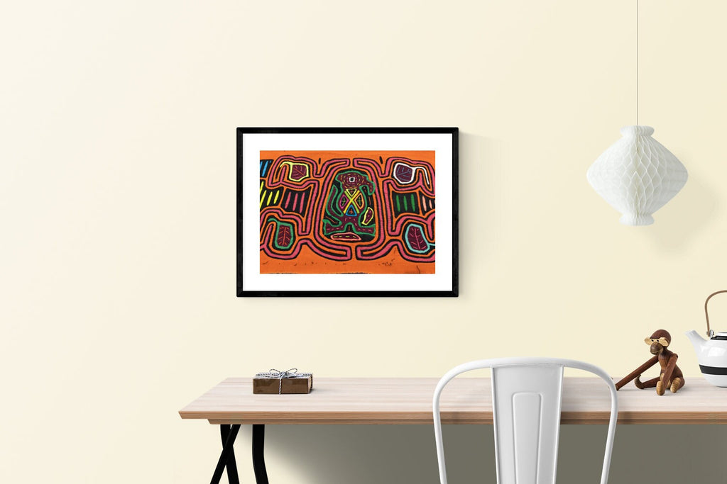 Hand Stitch Lost Kangaroo Panama Mola Textile