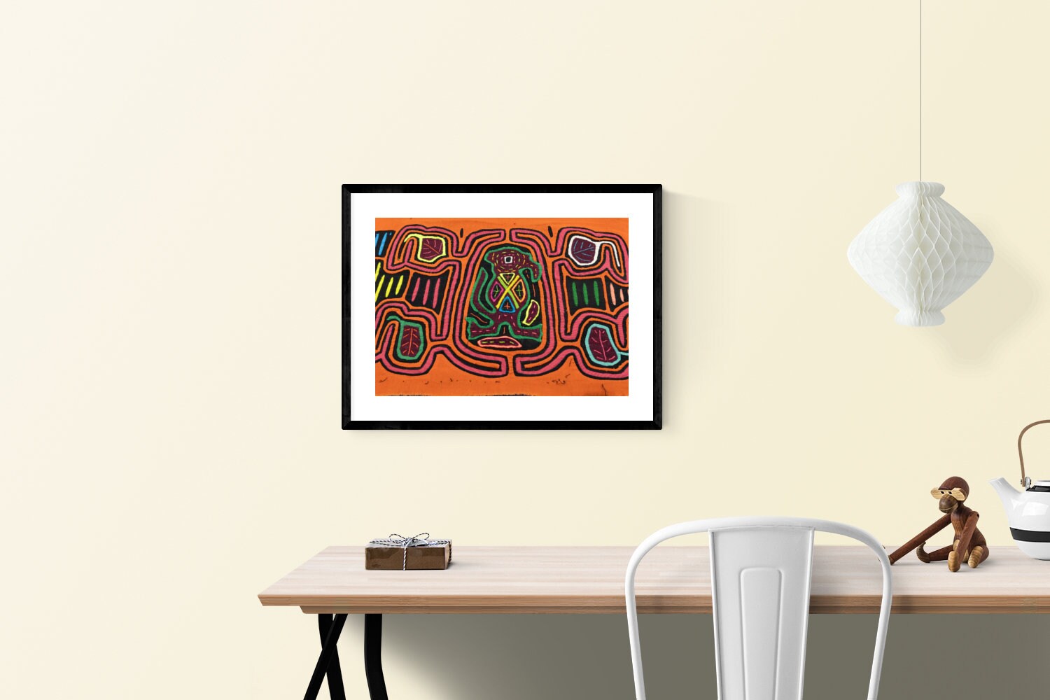 Hand Stitch Lost Kangaroo Panama Mola Textile