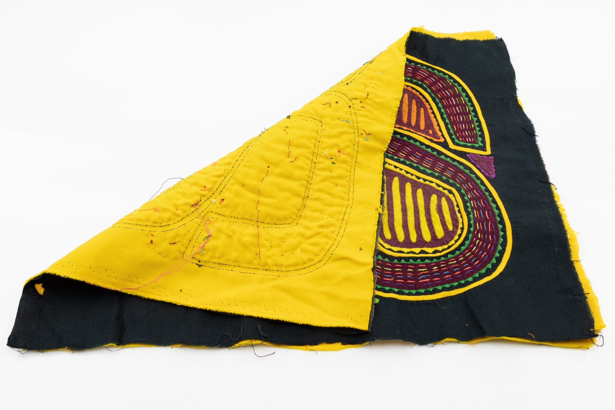 Hand Stitch Dog Face Panama Mola Textile