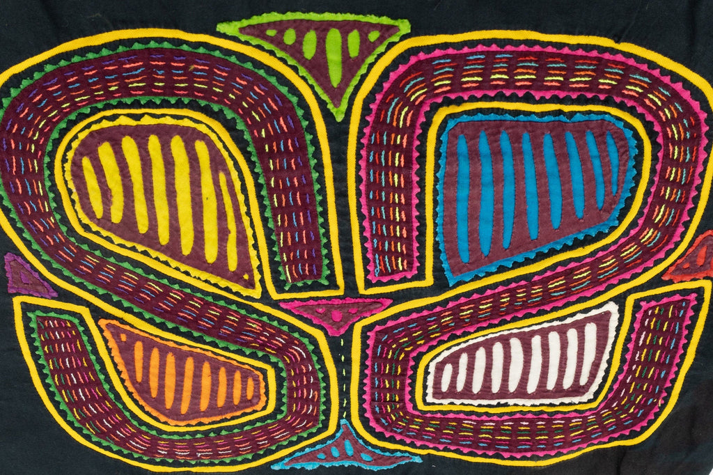 Hand Stitch Dog Face Panama Mola Textile