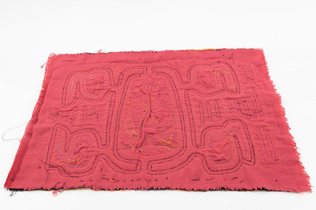 Hand Stitch Lost Kangaroo Panama Mola Textile