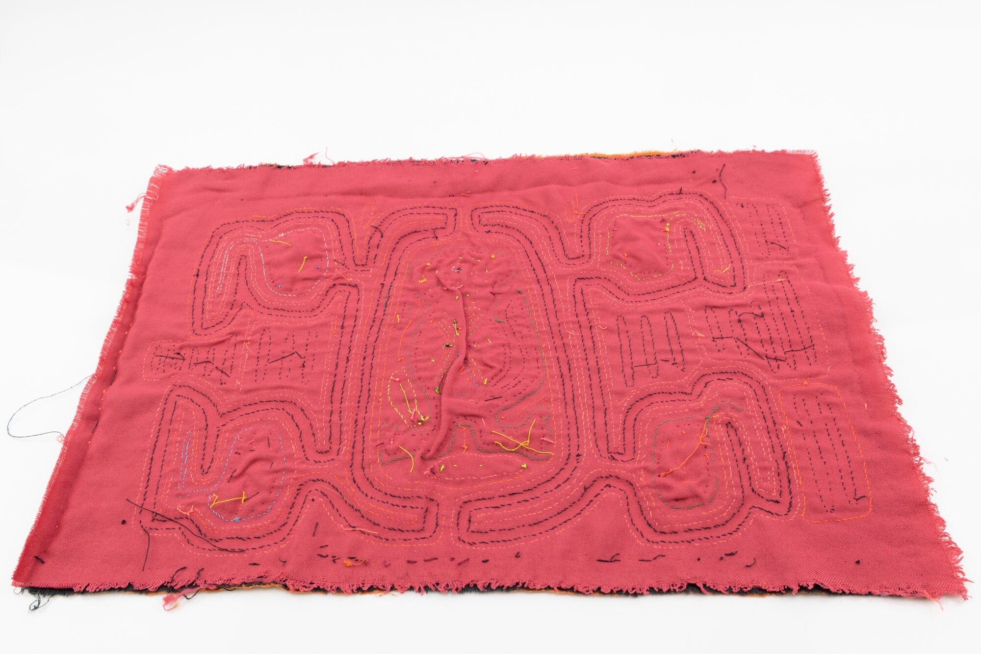 Hand Stitch Lost Kangaroo Panama Mola Textile