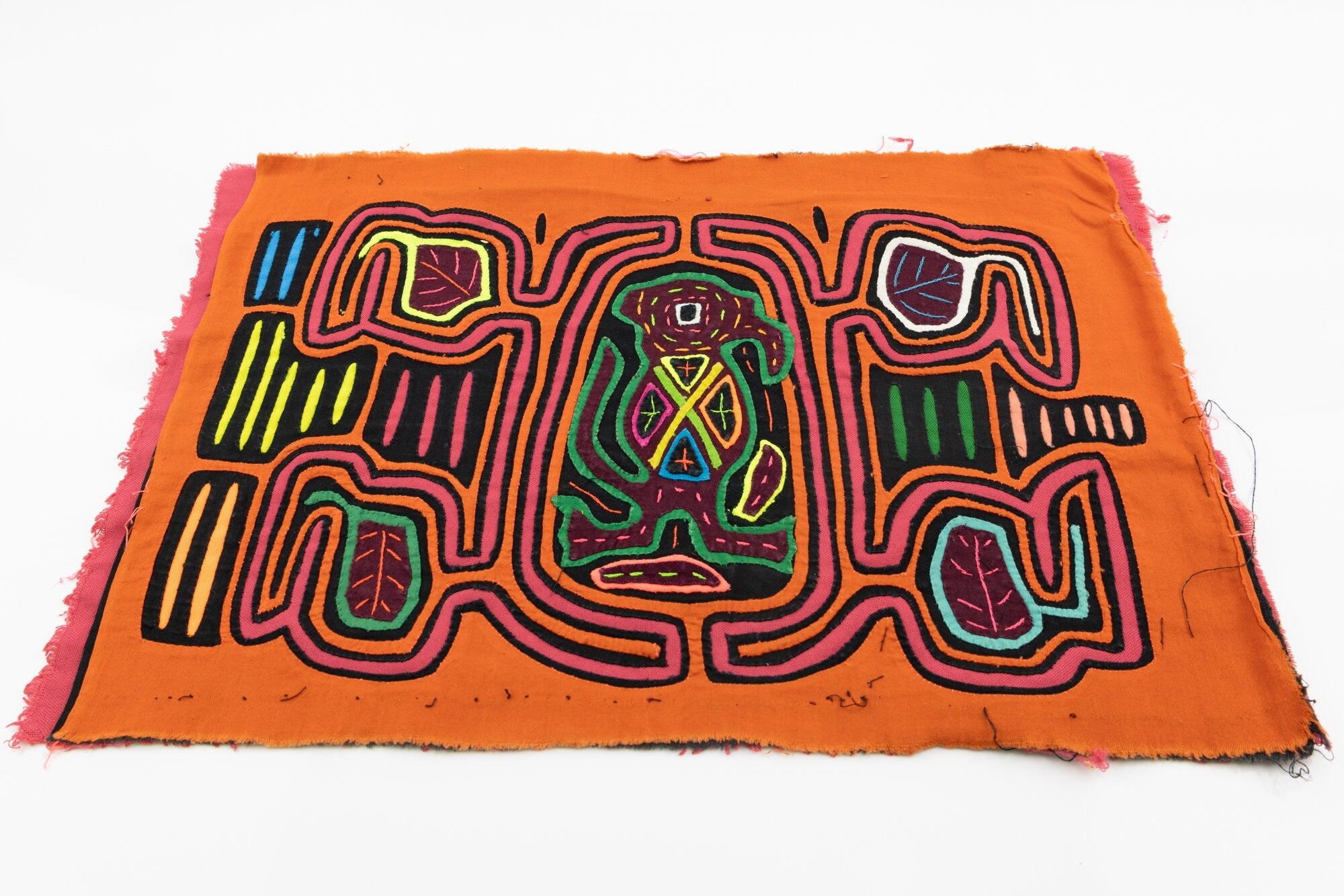 Hand Stitch Lost Kangaroo Panama Mola Textile