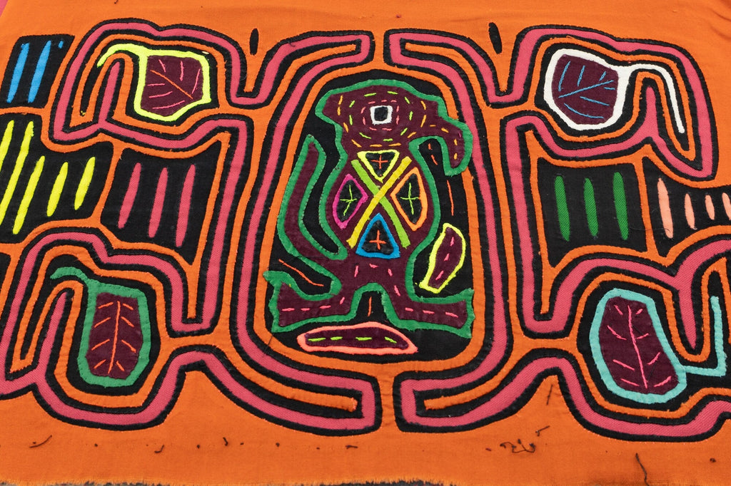 Hand Stitch Lost Kangaroo Panama Mola Textile