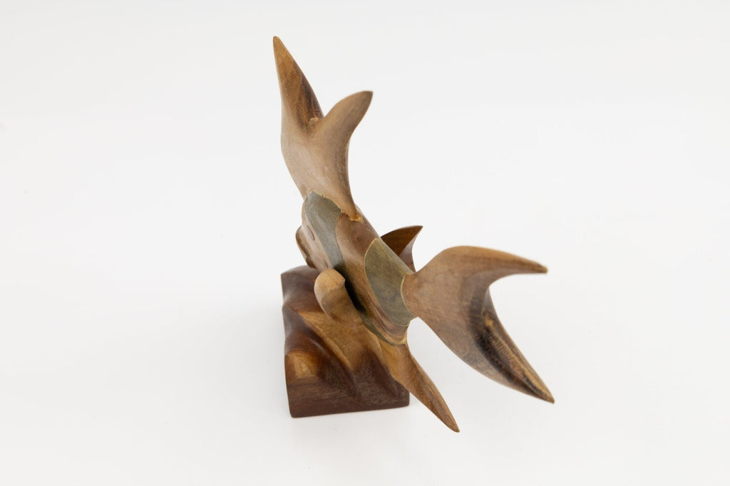 Tropical Fish Hand Carved Wood Sculpture