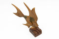 Tropical Fish Hand Carved Wood Sculpture