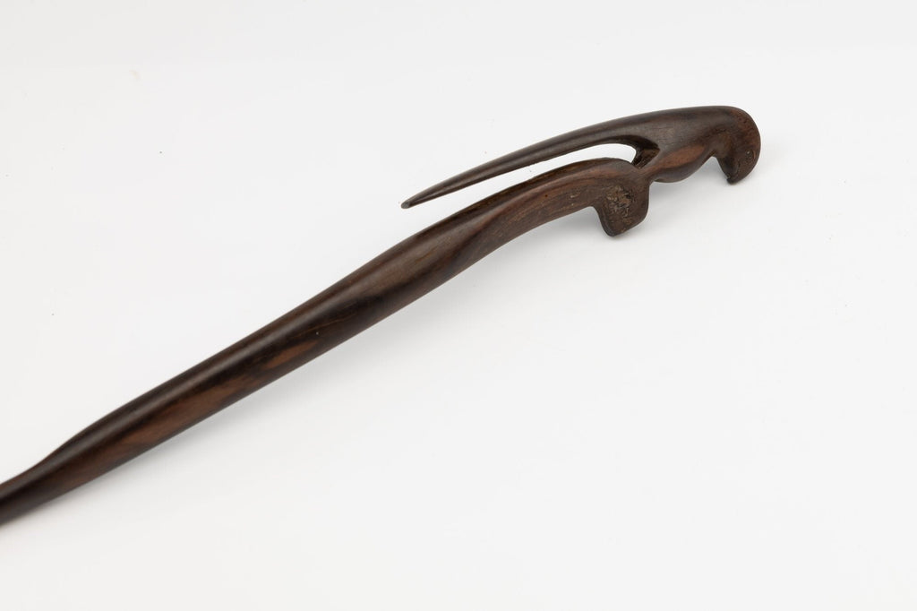 Power Parrot Hand Carved Cocobolo Wood Sculpture