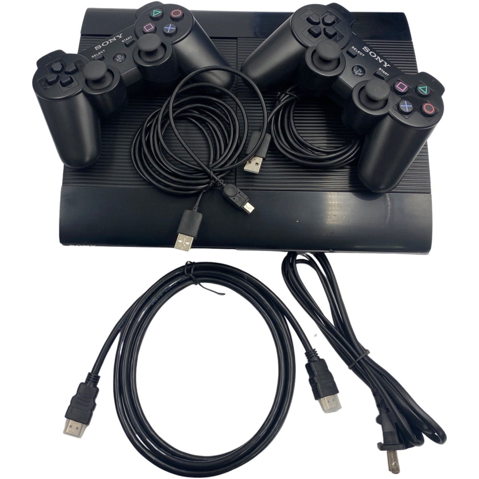 Máquina de juego PlayStation 3 Super Slim (2 controles)