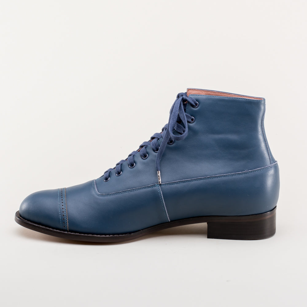 Noble Men's Vintage Lace-Up Boots (Blue)