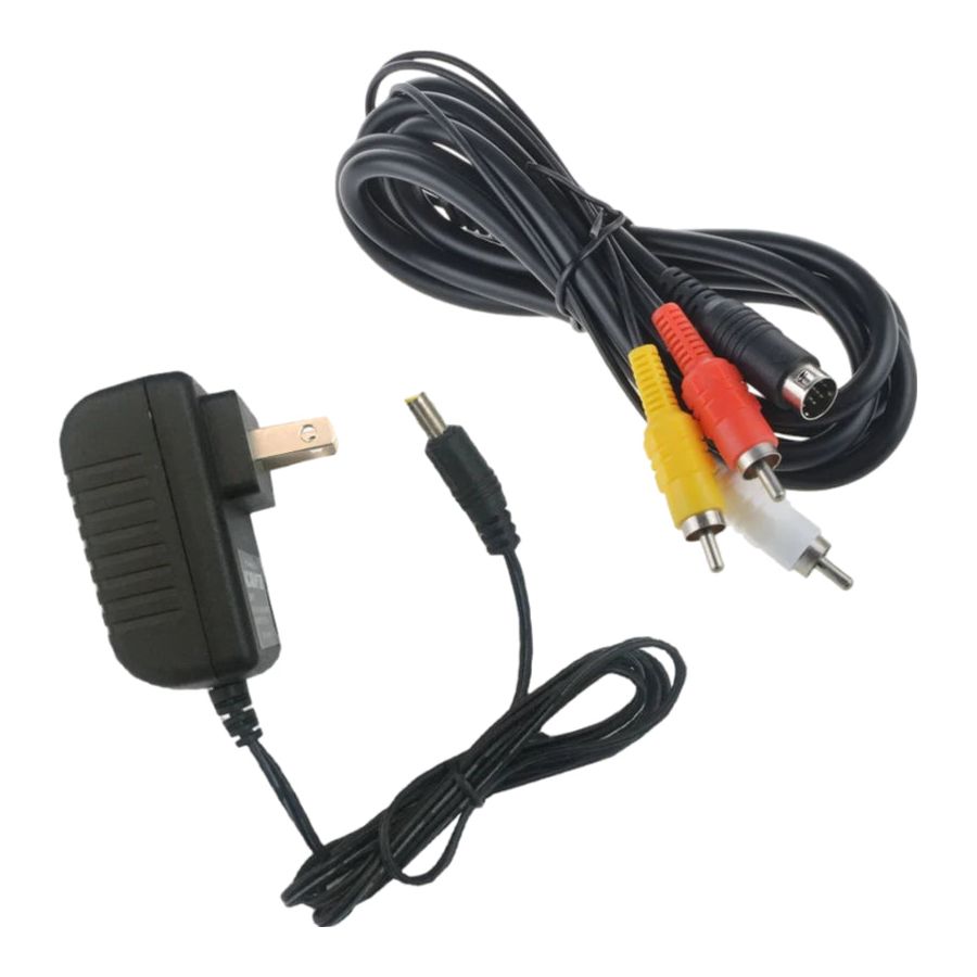 Paquete de cables A/V y alimentación para Sega Genesis 2 y 3