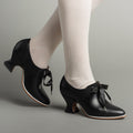 Pompadour 18th Century Leather Shoes (Black)